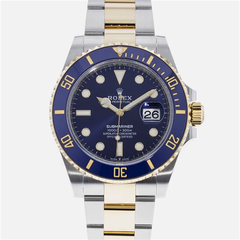 rolex submariner dos tonos|Rolex Submariner 126613.